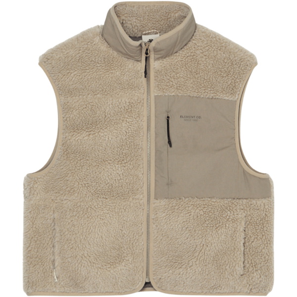 2026 Element Womens Lake Sherpa Vest ELJJK00123 - Oat Milk